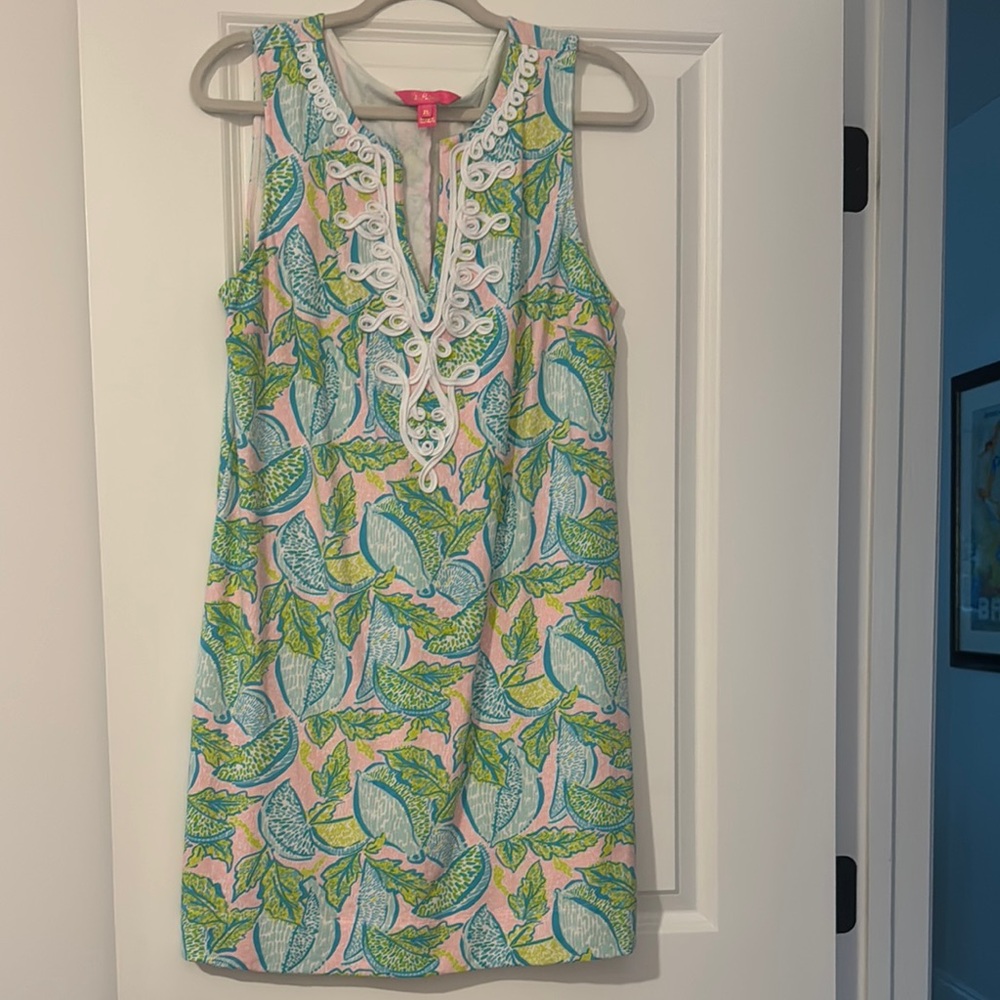 Lilly Pulitzer Women's Sleeveless Dress - Green and Pink